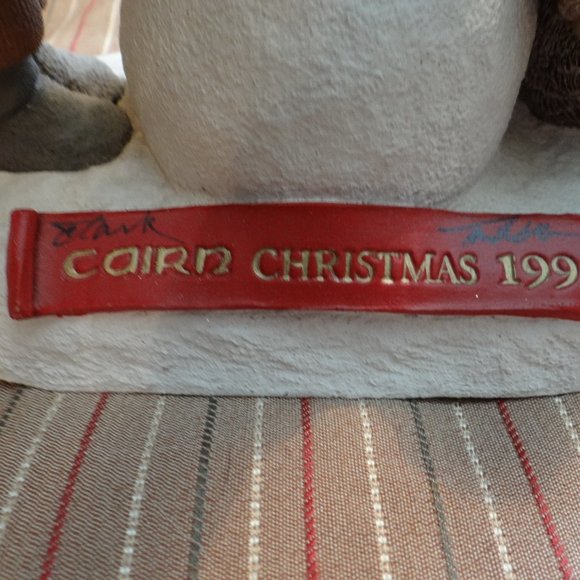 Cairn Christmas 1998 Figurine Double Signed Snowman Santa - Picture 2 of 7